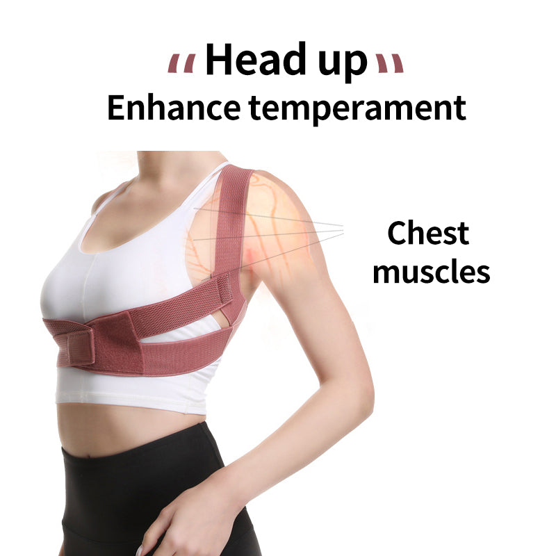 Posture Corrector Adjustable Back Brace Shoulder Lumbar Support Belt For Adult Unisex