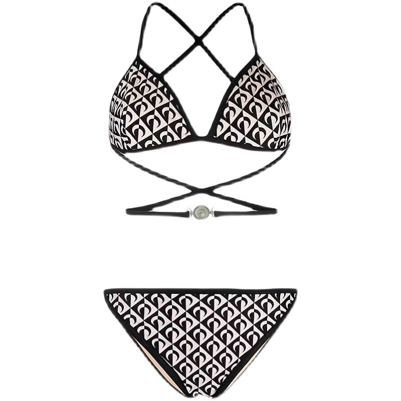 Swimsuit female new hot style ins net red style sexy split European and American bikini hot spring swimsuit