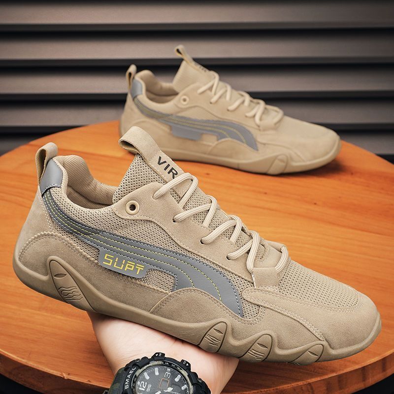 Summer and autumn new fashion breathable construction site work men's shoes  wear-resistant sports casual board shoes men's hiking shoes