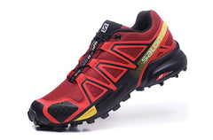 Red black yellow Salomon outdoor casual retro Speed Cross 4  surface hiking sneakers men's hiking shoes 40-46