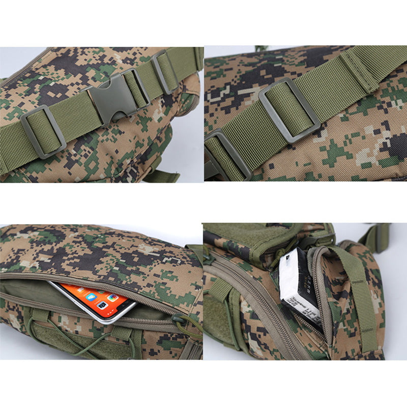 SS Outdoor Waist Bag Men's Tactical Waterproof Molle Camouflage Hunting Hiking Mountaineering Nylon Phone Belt Bag Combat Bag