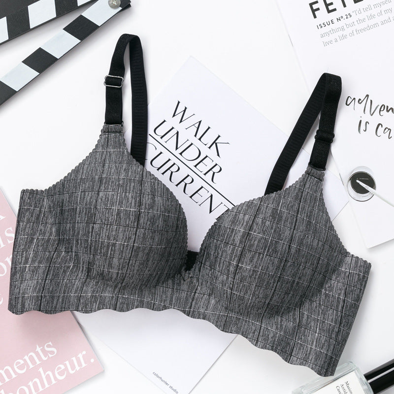 Korean style women's push-up bra without steel ring cute and comfortable underwear