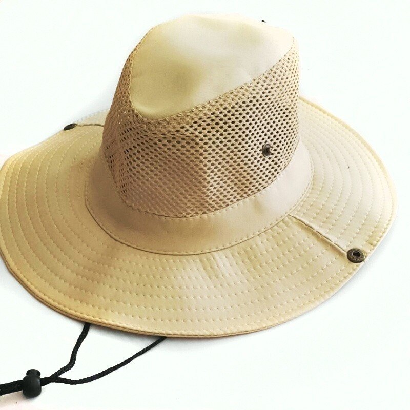 Fishing Caps Men's Outdoor Hat Knight Cap Wide Straw Hat Summer Autumn Tourism Hiking Beach Sun Cap