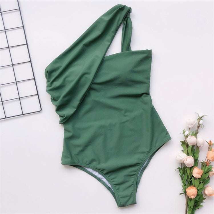 Europe and the United States hot selling bikini one-shoulder swimsuit sexy beachwear summer scarce bikini women