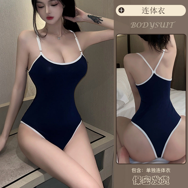 Sexy lingerie sexy sling open jumpsuit hot hollow cos uniform dead pool water pajamas