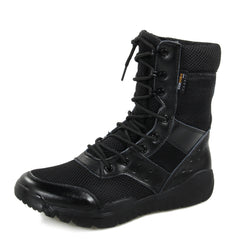 Ultralight mesh military boots, breathable combat boots, security boots, work boots, outdoor hiking boots,  -top men's boots