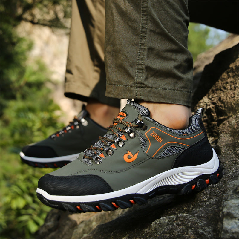 Spring and autumn outdoor hiking shoes casual shoes sports shoes men's breathable travel shoes men's waterproof  running shoes