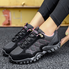 New style suede leather outdoor waterproof hiking shoes women's shoes