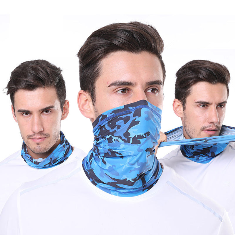 nl new outdoor anti-ultraviolet handkerchief scarf neck warmer multi-functional fishing hiking riding facial hood head scarf cap