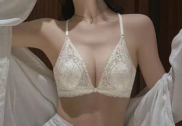 Front buckle underwear women's  rabbit ears big breasts show small summer small breasts gather breasts sexy  desire suit