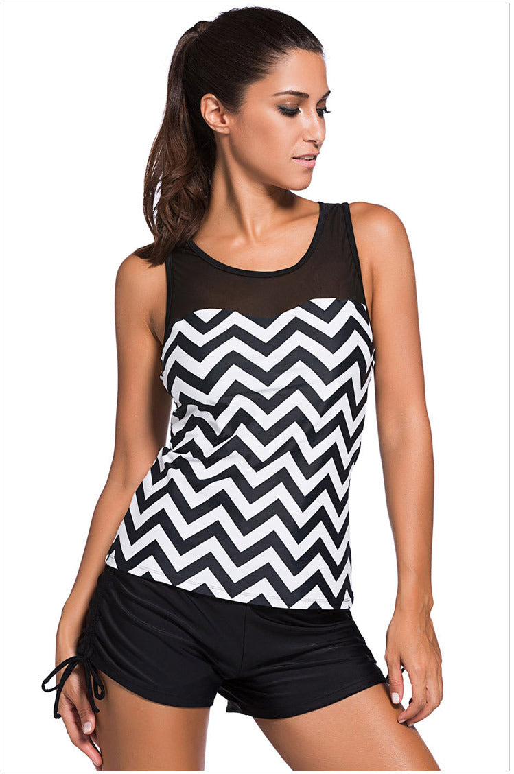 mature woman  wind polyester youth girl geometric sparkle