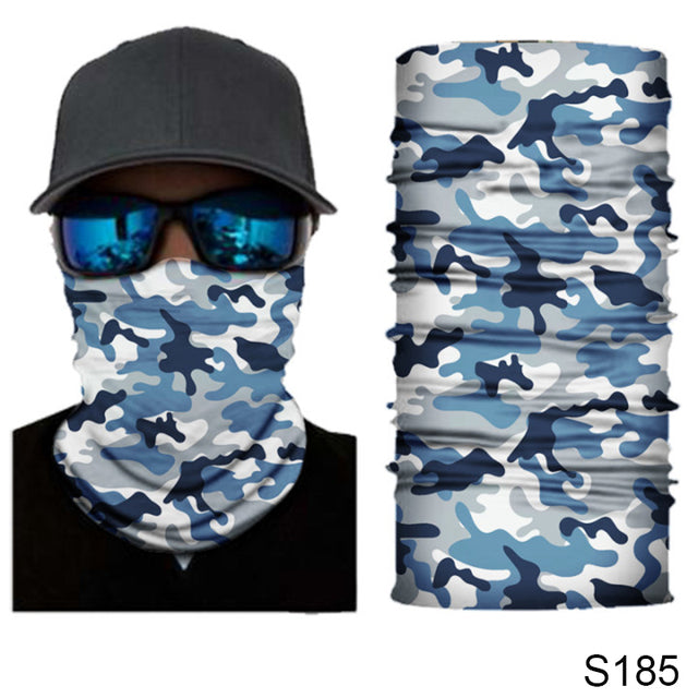 Camouflage Cycling Face Mask Tactical Military Scarf Neck Gaiter Men Seamless Bandana Women Headband Balaclava Tube Face Shield