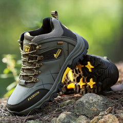 Men Hiking Shoes  -top Waterproof Hiking Shoes Outdoor Trekking Shoes Men Sports Shoes Climbing Shoes Antiskid Wear-resistant  Soles Large size 39