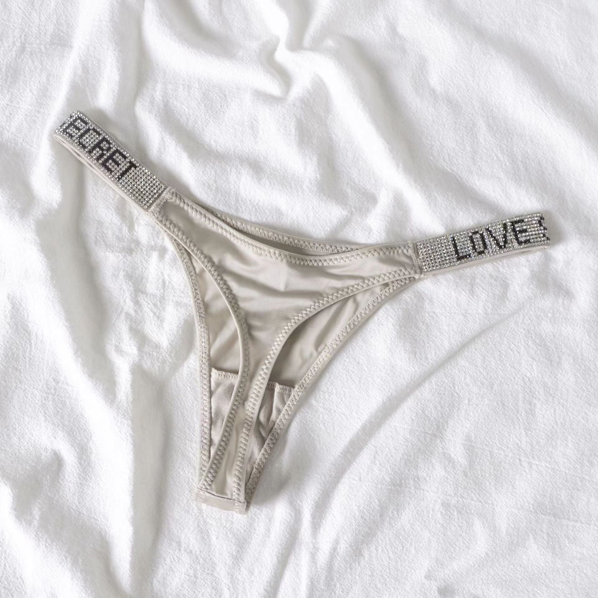 Women's  - European and American sexy thong panties women's  fitness sports  -lifting  -waist  -fork fashion T-pants thong