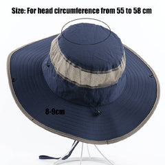 CAMOLANAD UPF 50+ Bucket Hats Men Women Sun Hat Outdoor Waterproof Fishing Caps Long Wide Brim UV Protection Hiking Beach Cap