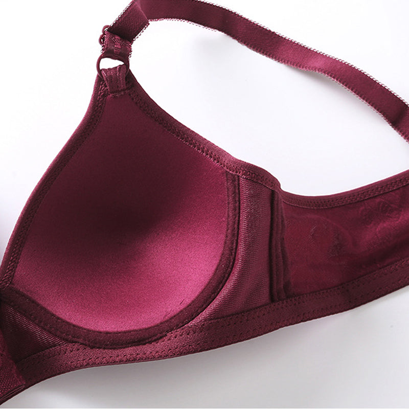 Ladies Push Up Bra  Cotton Soft and Comfortable Thin Mould Cup Breast Enhancement Underwear