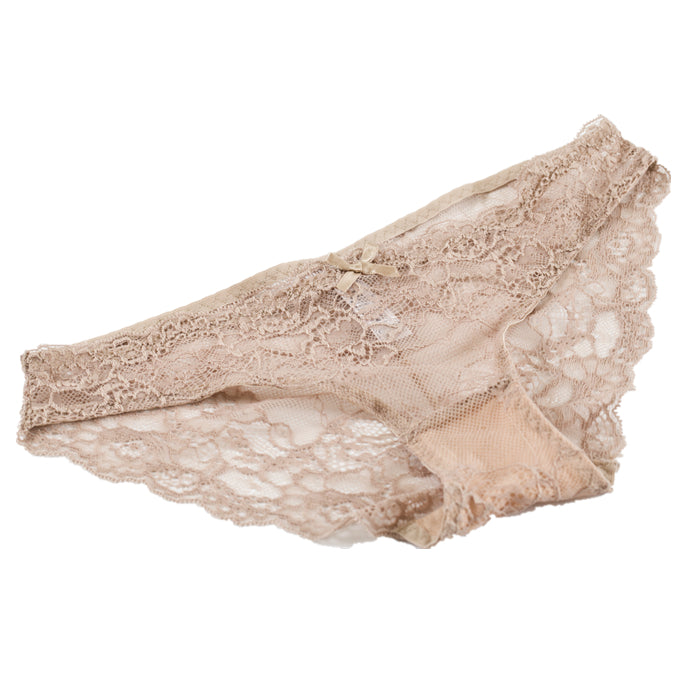 New style deep V gathered lace bra 【Set】