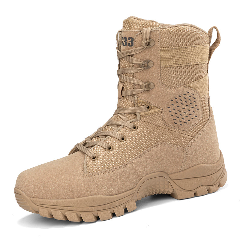 Men's high-top military outdoor mountain desert combat non-slip wear-resistant casual men's boots large size 39-47