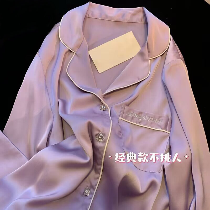 Spring and Autumn New Ladies   Class Comfortable Casual Long Sleeve Homewear Set