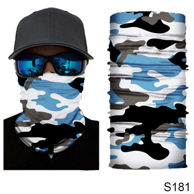 Camouflage Cycling Face Mask Tactical Military Scarf Neck Gaiter Men Seamless Bandana Women Headband Balaclava Tube Face Shield