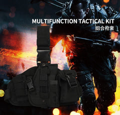 Outdoor tactical leg pistol cover military multifunctional camouflage belt leg bag protective cover mobile phone pistol hunting equipment