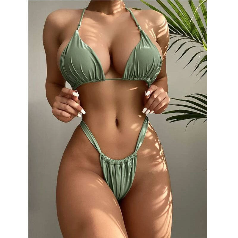 European and American swimsuit women's new style split bikini bikini sexy