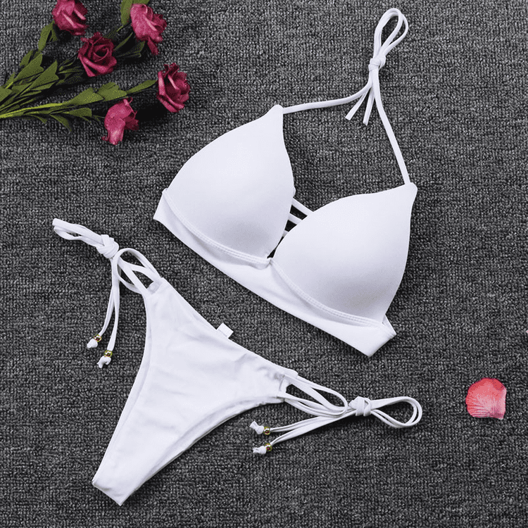 European and American ins swimsuit strap split bikini swimsuit