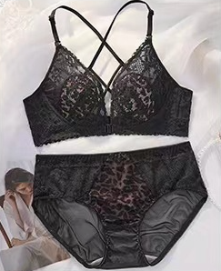 Front buckle underwear women's  rabbit ears big breasts show small summer small breasts gather breasts sexy  desire suit