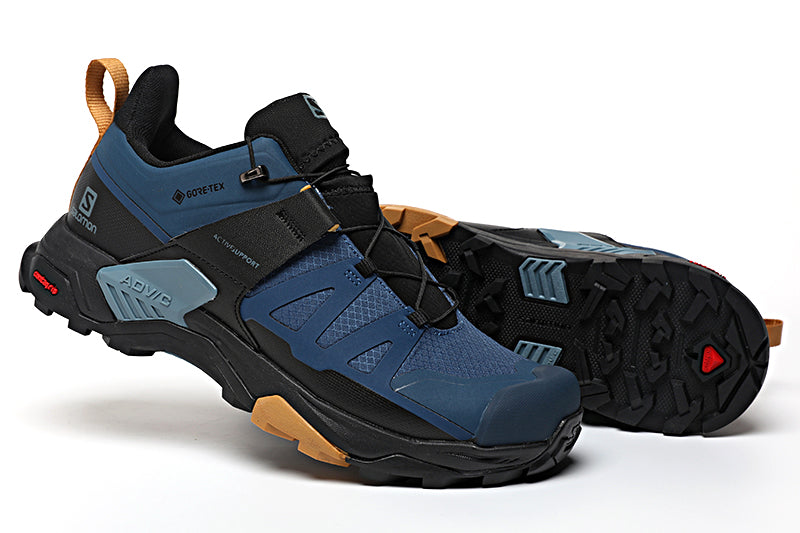 Salomon X ULTRA 4 GTX أزرق داكن أسود أحذية رياضية للمشي لمسافات طويلة أحذية كاجوال مقاس 40-46 