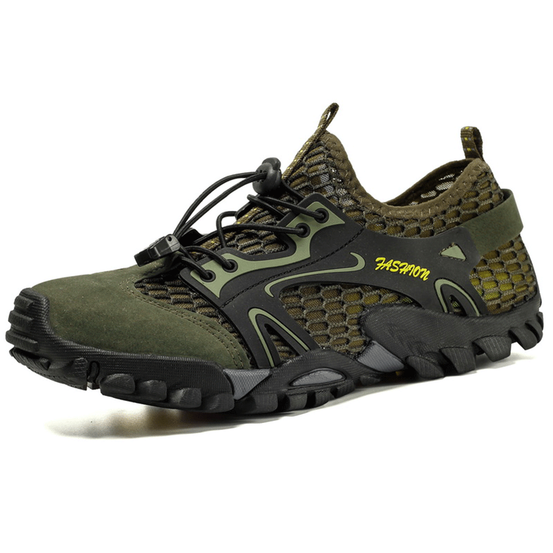 Fashion trend outdoor hiking shoes upstream mesh shoes