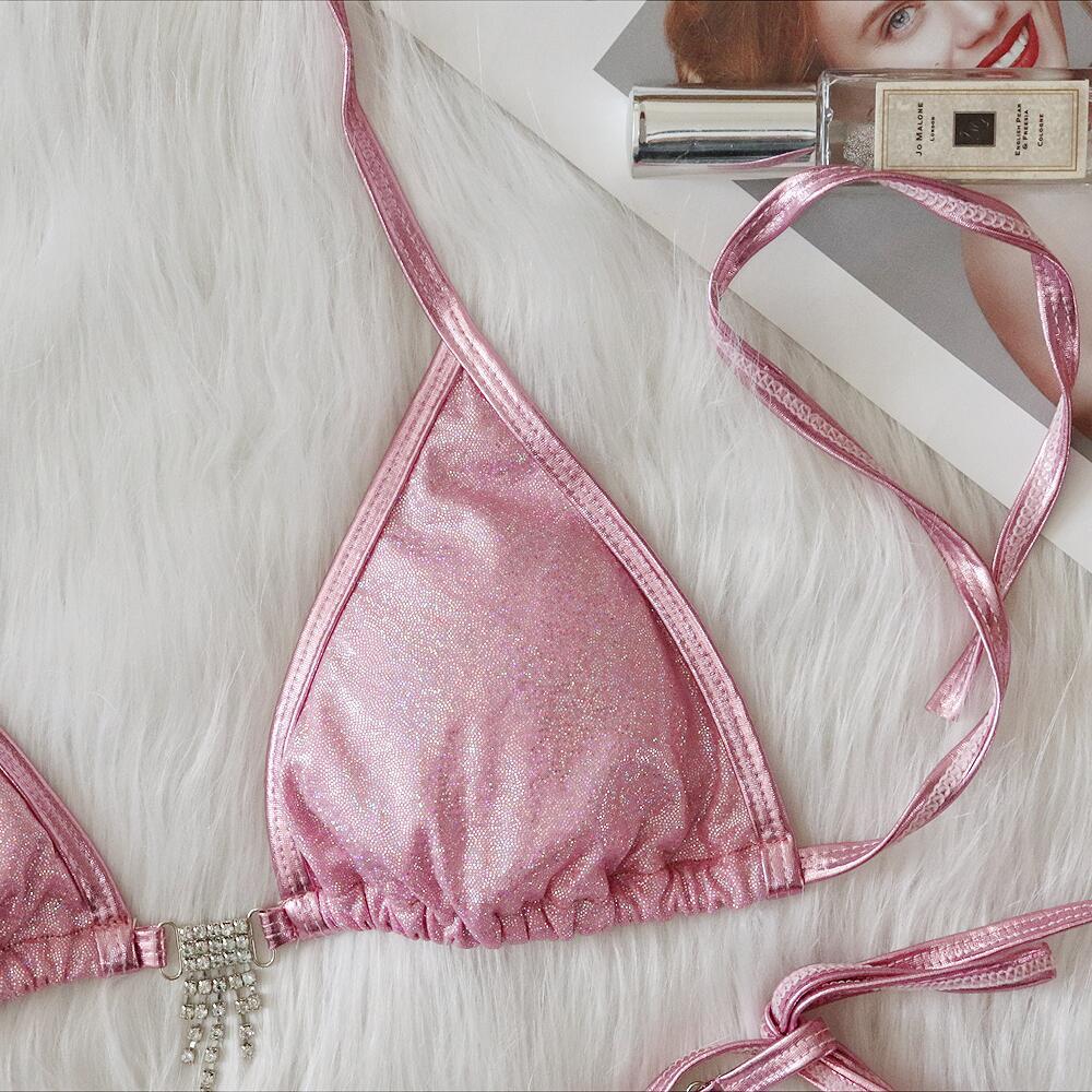 Swimsuit Sexy Heart Crystal Diamond Tassel Swimsuit