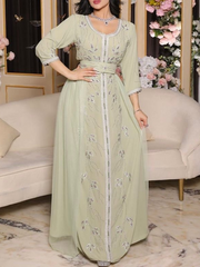 green hot drill jalabiya