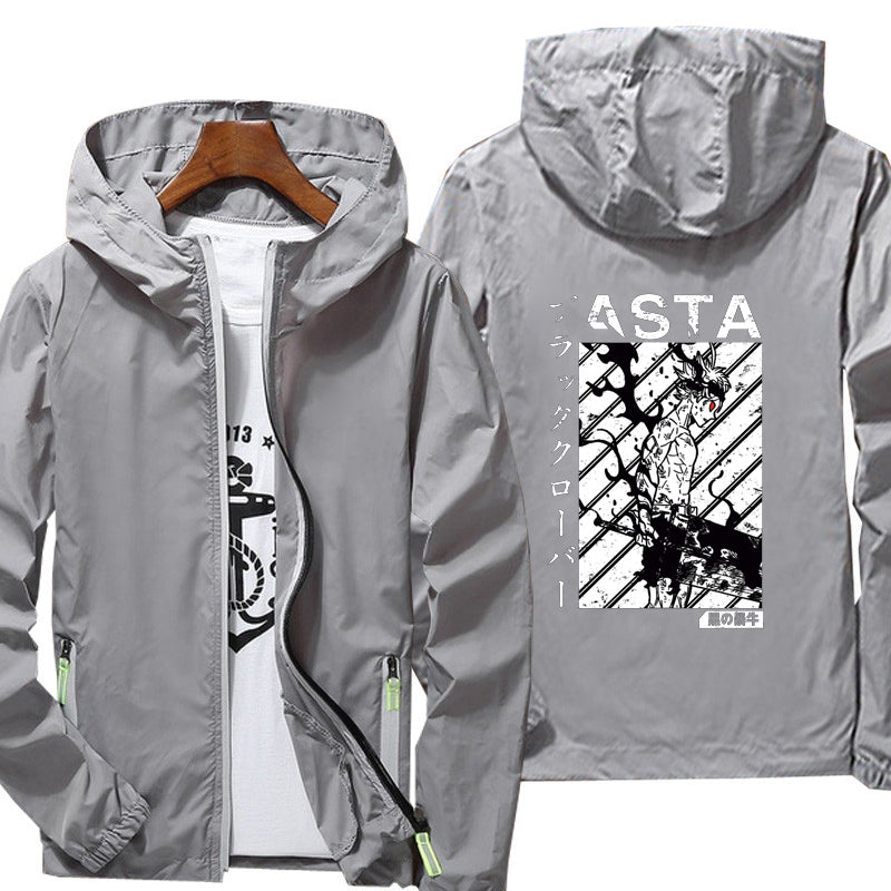 Waterproof hiking jacket black clover camping hiking ski mountaineering raincoat outdoor sports windproof clothing