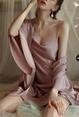 Pajamas women's Xia Bingsi  -end  desire suspender nightdress ladies home service suit