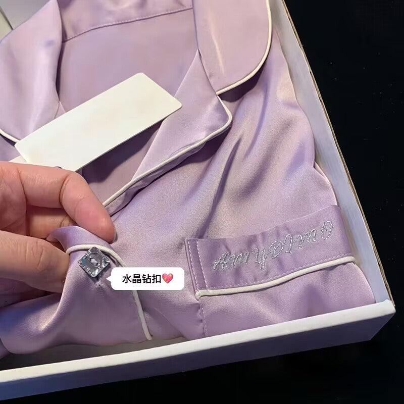 Spring and Autumn New Ladies   Class Comfortable Casual Long Sleeve Homewear Set