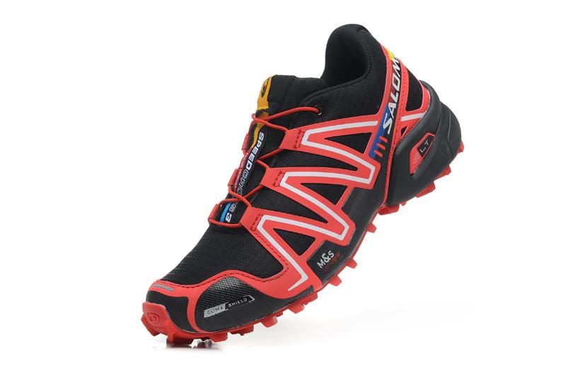 Black, red and white Salomon outdoor casual retro Speed Cross III  surface hiking sneakers men's hiking shoes 40-46