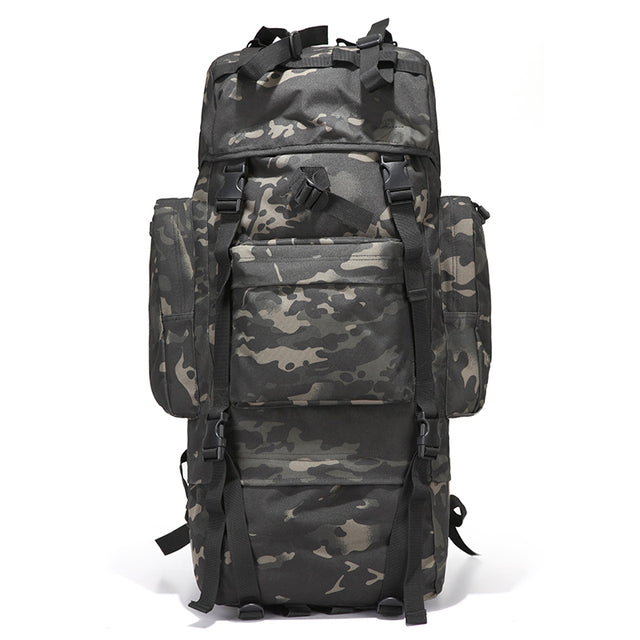 YY 70L Large Capacity Military Tactical Backpack Men's Mountaineering Backpack Oxford Backpack Men's Waterproof Travel Bag