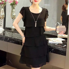2023 summer wave cut sweet solid color short-sleeved slim-fit casual clothing ladies full set matching vest fashion simple O-neck casual new style 3*3