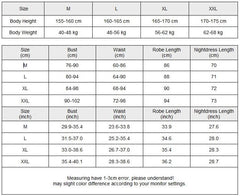 Bridal 2PCS Robe Gown Suit Strap Nightgown Satin Nightwear Lace  Out Bathrobe&Chemise Sleepwear Sexy Intimate Lingerie