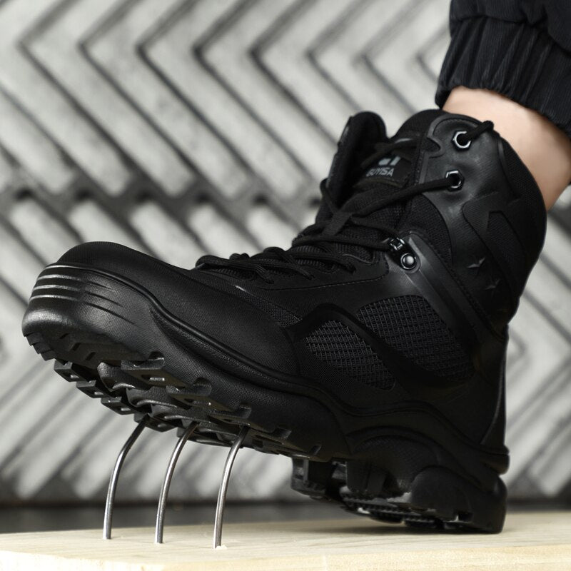 2023 جديد الشتاء أحذية أحذية السلامة الرجال أحذية عمل عالية الجودة المضادة للثقب مكافحة تحطيم غير قابل للتدمير أحذية أحذية التنزه 7