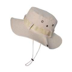 Men's Bucket Hat Outdoor Mountaineering Fishing Hat Anti-UV Sun Visor Hats Breathable Sun Protection Panama Caps Camping Hiking Caps Fisherman Hat