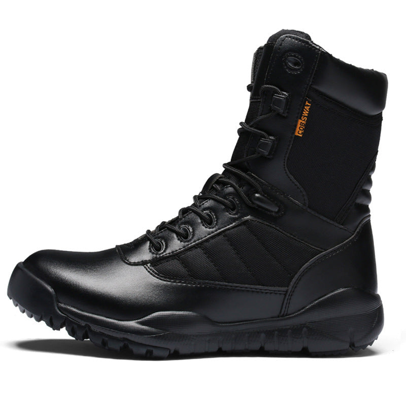 Tactical breathable  -top lightweight military boots outdoor men's shoes desert for land combat special forces mountaineering military boots men's shoes