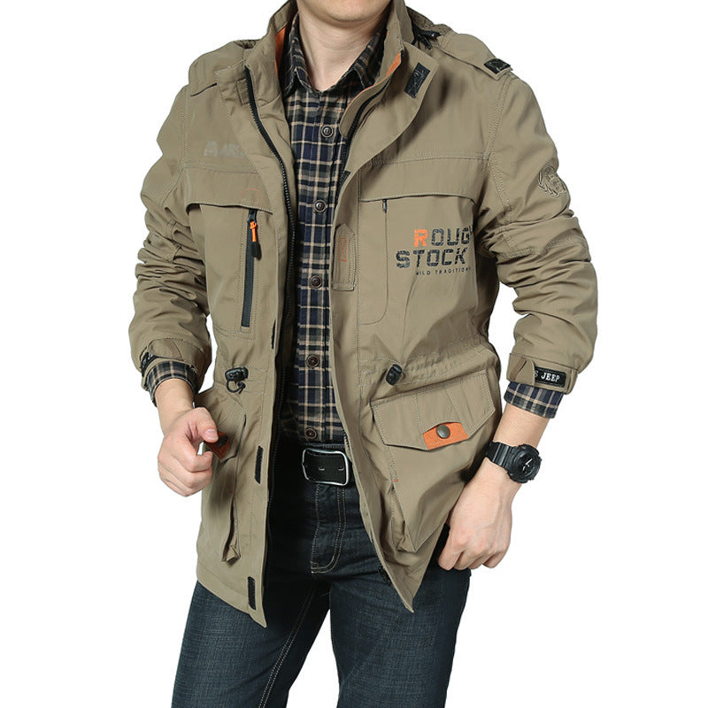 Autumn Men's Casual Jacket Outdoor Military Jacket Mountaineering Suit Thin Factory Direct Sales