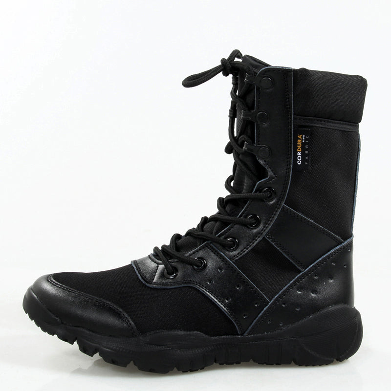 Ultralight mesh military boots, breathable combat boots, security boots, work boots, outdoor hiking boots,  -top men's boots