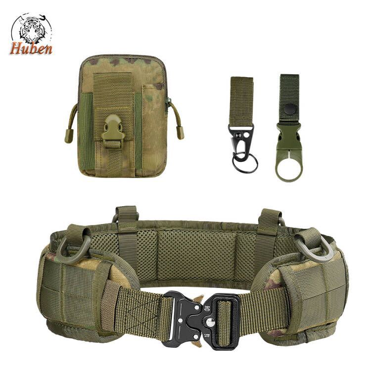 Multifunction Outdoor MOLLE Tactical Battle Belt Hunting Set Belt Military Inner Waist Belt With Phone Tool Bag For CS Shooting