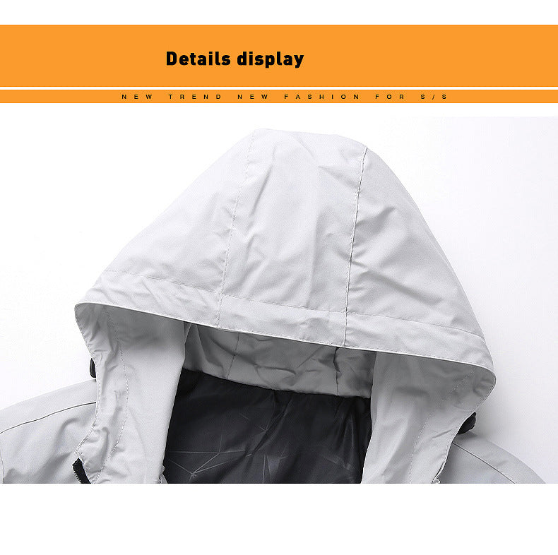 STRAVA Spring Autumn Windproof Cycling Jacket Men Breathable Hooded Blazer Hiking Waterproof Wear Scratch Resistant Riding Jacket Coats