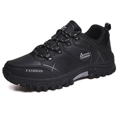 New men's and women's shoes hiking shoes cotton shoes low top leather large size outdoor hiking  shoes