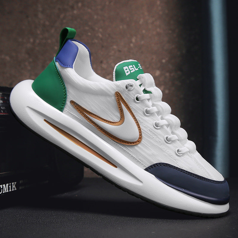 2023 new trendy sports shoes men's mesh breathable casual all-match lightweight shoes men's summer men's shoes flow sports shoes men's mesh breathable