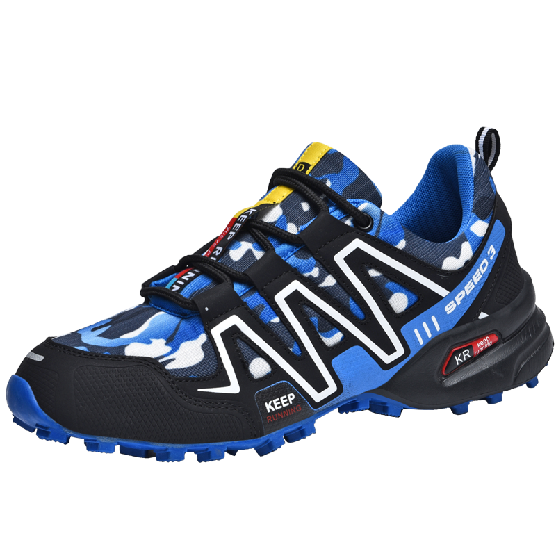 Outdoor Hiking Shoes Plus Size Men's Camouflage Hiking Shoes Lightweight Sneakers