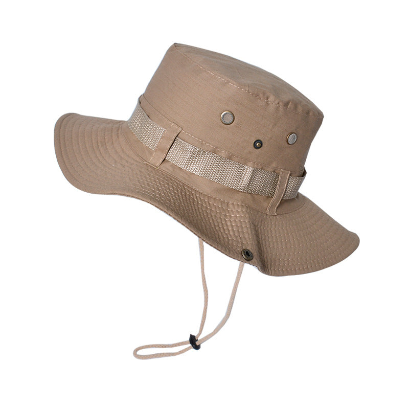 Men's Bucket Hat Outdoor Mountaineering Fishing Hat Anti-UV Sun Visor Hats Breathable Sun Protection Panama Caps Camping Hiking Caps Fisherman Hat